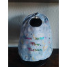 Mini bavoir Parrain  bleu nuage