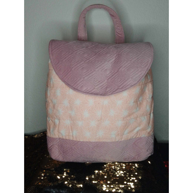 Sac à dos rose velours Sac à dos rose velours