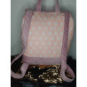 Sac à dos rose velours