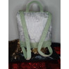 Sac à dos vert velour