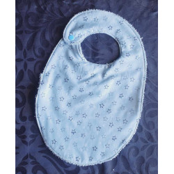 Bavette thème étoiles bleu