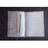 Protège carnet étoiles rose