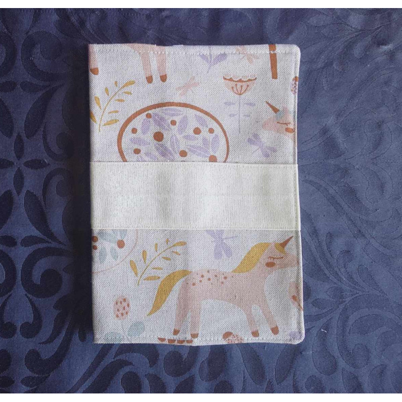 Protège carnet licorne Protège carnet licorne