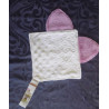 Doudou plat thème licorne