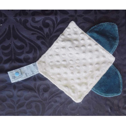 Doudou plat étoiles bleu