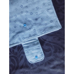 Pochette nomade étoiles bleu