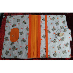 Pochette nomade petit oursons cœur
