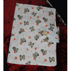 Pochette nomade petit oursons cœur