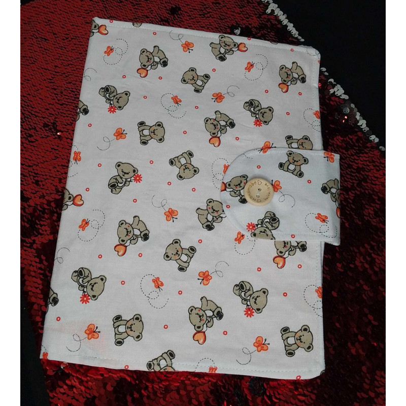 Pochette nomade petit oursons cœur Pochette nomade petit oursons cœur