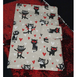Pochette nomade chat love