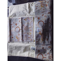 Tapis à langer pochette licorne