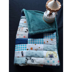 Couverture Patchwork bébé Espace