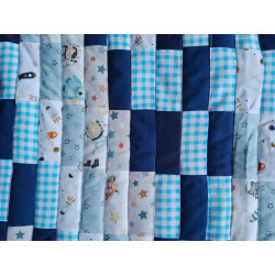 Couverture Patchwork bébé Espace