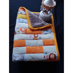 Couverture Patchwork bébé Savane