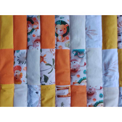 Couverture Patchwork bébé Savane