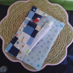 Etui range brosse à dents Bleu