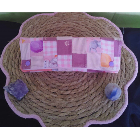 Etui range brosse à dents Rose lapin