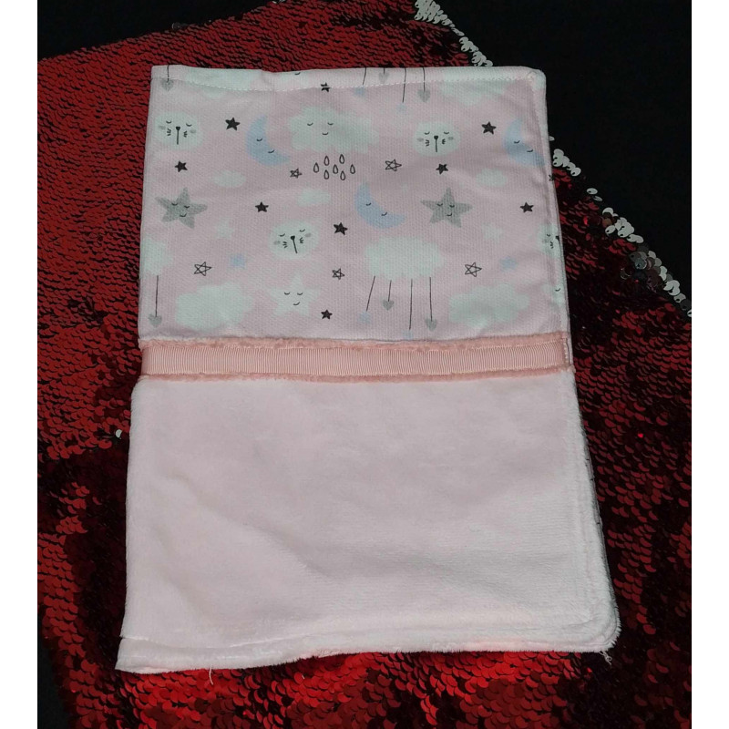 Protège carnet Rose nuage Protège carnet Rose nuage