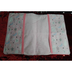 Protège carnet Rose nuage