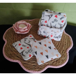 Panières avec lingettes lavable 3