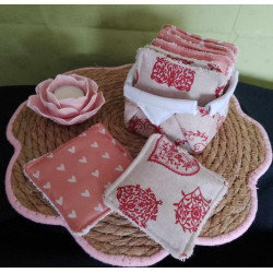 Panières avec lingettes lavable 7