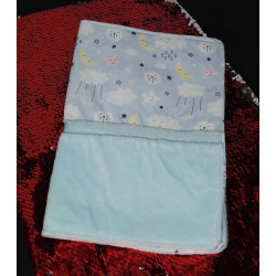 Protège carnet Bleu nuage