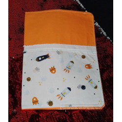Protège carnet fusé orange