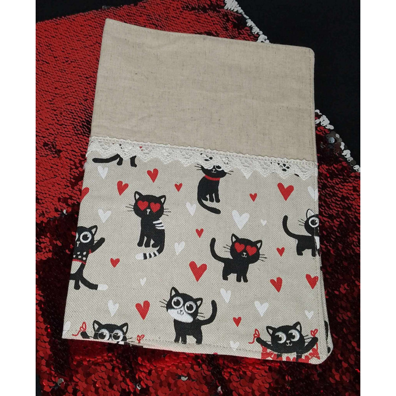 Protège carnet Chat love Protège carnet Chat love