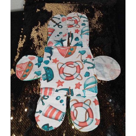 Doudou motif marin