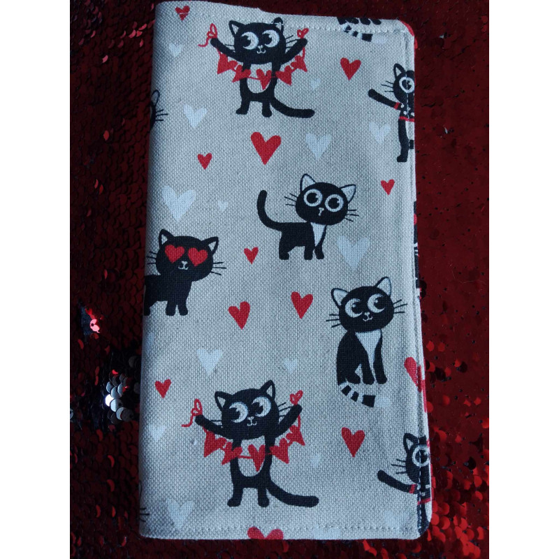Protège livret famille chat love Protège livret famille chat love