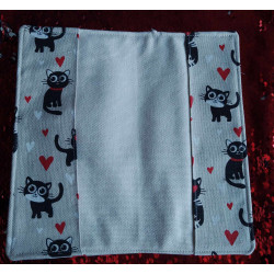 Protège livret famille chat love